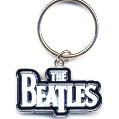 The Beatles Drop T White Keychain by RO