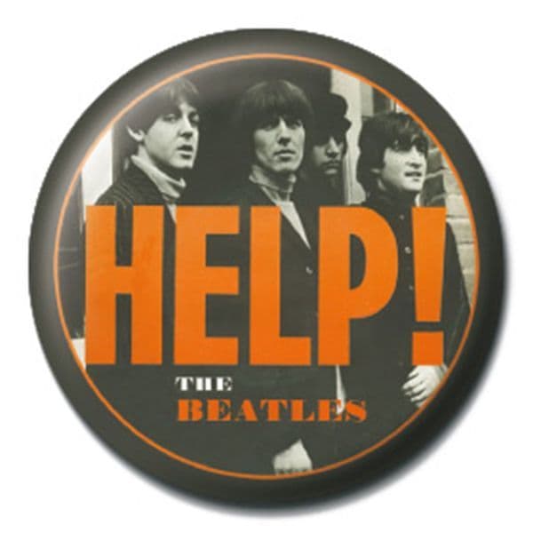 The Beatles (Help) Badge - The Beatle Memorabilia Badge | musical gifts ...