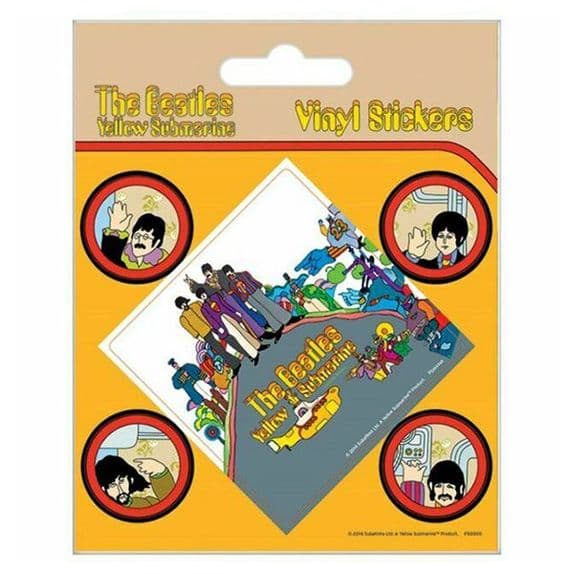 The Beatles Yellow Submarine Stickers - Music Memorabilia | musical gifts online