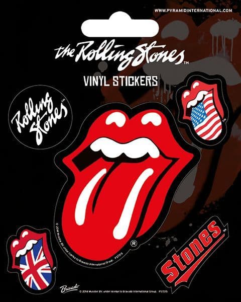 The Rolling Stones (Lips) Stickers - Music Stickers | musical gifts online