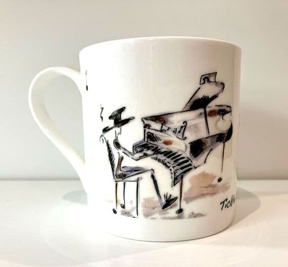 Tickle The Ivories Piano Fine China Mug - Music Mug | musical gifts online