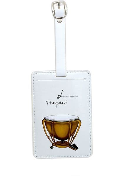 Timpani Luggage Label - Music Gift - Timpani Gift | musical gifts online