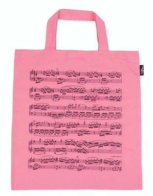 Tote Bag - Music Design in Pink by AGR