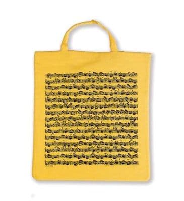 Tote Bag - Music Design in Yellow by VG