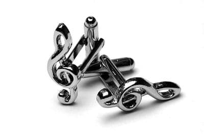 Treble Clef Cufflinks by Gifticuffs