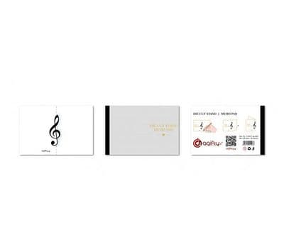Treble Clef Die Cut Memo Pad by AGR