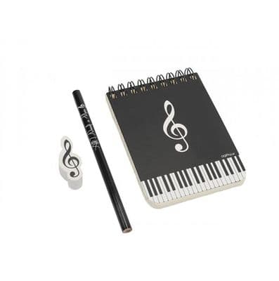 Treble Clef Keyboard A7  Mini Stationery Set