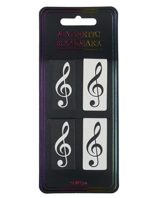 Treble Clef Magnetic Bookmarks Set of 4 by AGR