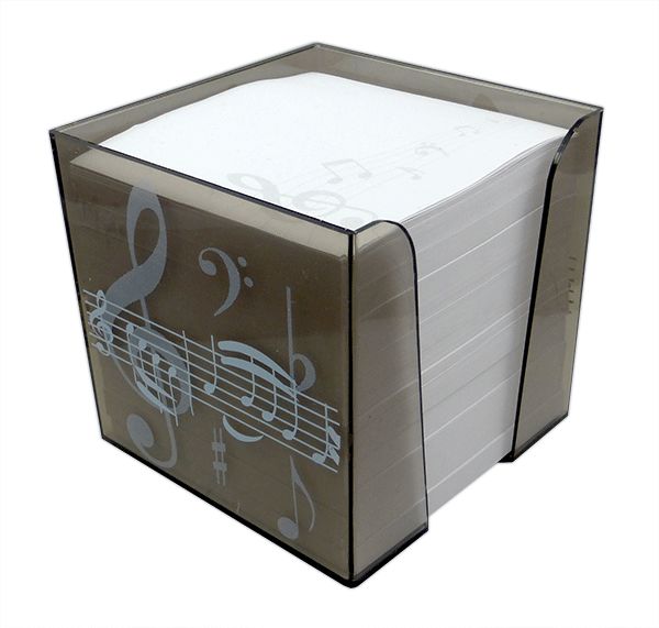 Treble Clef Memo Note Block in Brown - Music Stationery | musical gifts ...