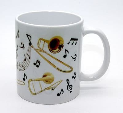 Trombone Bass Clef Designed Mug