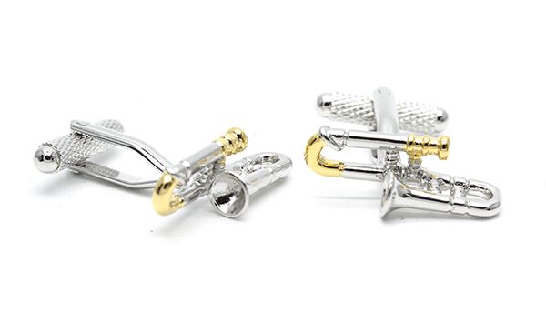 Trombone Cufflinks - Music Student Cufflinks | musical gifts online