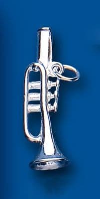 Trumpet Sterling Silver Charm