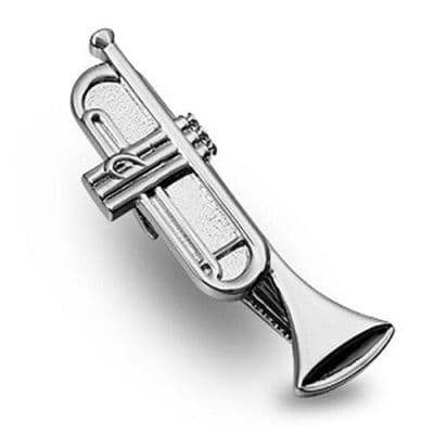 Trumpet Tie Bar by Onyx Art