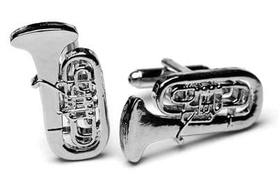 Tuba (Rotary Valve) Cufflinks by Gifticuffs