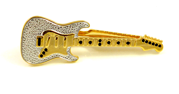 Two Tone Guitar Tie Bar by OA