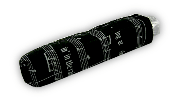 Music Black Travel Umbrella – Singing in the Rain | musical gifts online