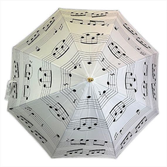 Umbrella - Walking Style - White Music Design by Soake | musical gifts online
