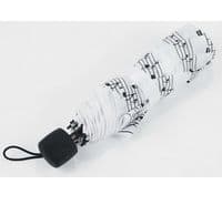 White Sheet Music Umbrella - Music Themed Umbrella | musical gifts online
