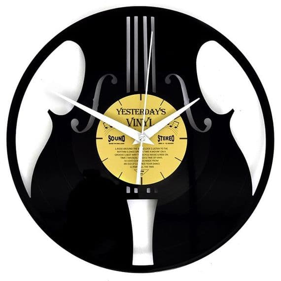 Violin 12" Vinyl LP Clock Music Themed Clock musical gifts online