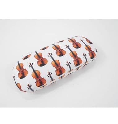 Violin Decorated Glasses Case by AGR