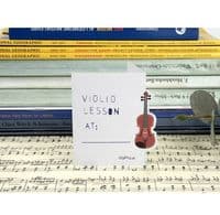Violin Die Cut Memo Pad - Violin Themed Gift | musical gifts online