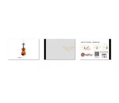 Violin Die Cut Memo Pad by AGR