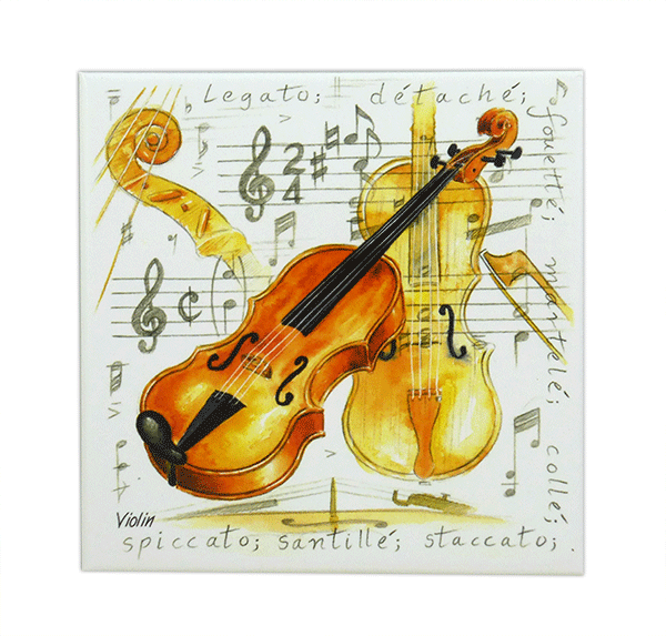 Violin Fridge Magnet by LS
