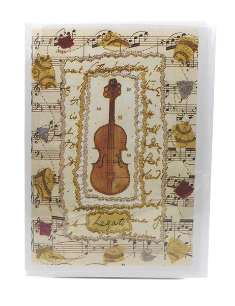 Violin Greetings Card – Music Teacher Cards | musical gifts online