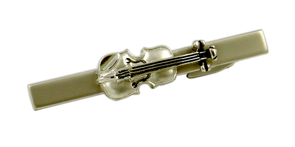 Violin Tie Clip by Onyx Art – Music Themed Tie Bars | musical gifts online
