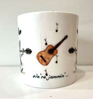 We're Jammin' Fine Bone China Mug  - Music Mug | musical gifts online