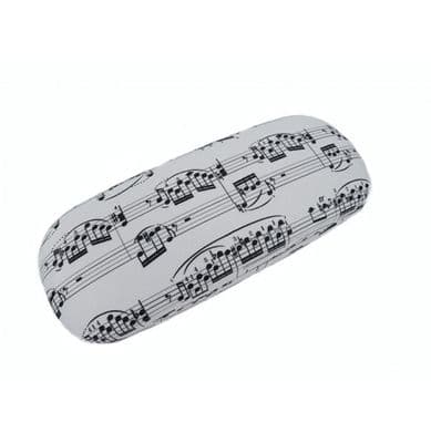 White Sheet Music Glasses Case by AGR