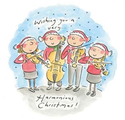 Wishing You a Very Harmonious Christmas Card by HM