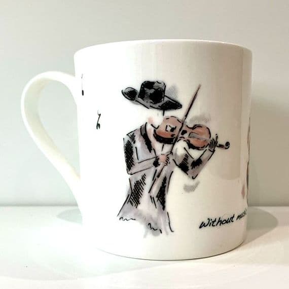 Without Music Life Would Be Boring Violin Mug | musical gifts online