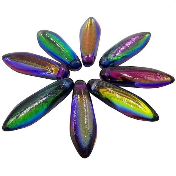 00030/95100 Miyuki Glass Daggers 5x16mm Magic Blue