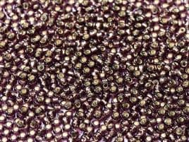 0013 SEED BEADS 11/0 SILVER LINED DK.AMETHYST