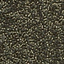 0021L SEED BEADS 11/0 SILVER LINED LT.GREY