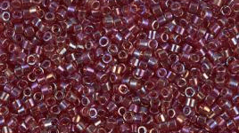 0048 DELICA 11/0 TRANSPARENT DK. CRANBERRY AB DB1242