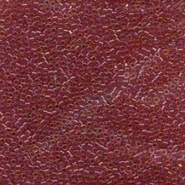 0062 DELICA 11/0 LINED LT. CRANBERRY AB DB0062*