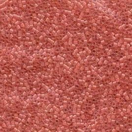 0070 DELICA 11/0 LINED ROSE PINK AB AB0070*