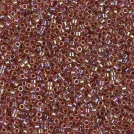 0088 DELICA 11/0 BERRY LINED TOPAZ AB DB0088*