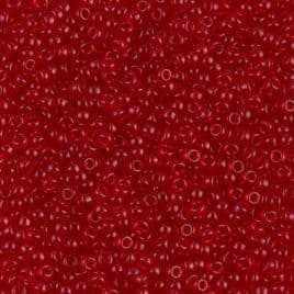 0141 SEED BEADS 11/0 TRANSPARENT RED*