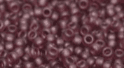 0153F SEED BEADS 15/0 MATTED DK.SMOKY AMETHYST