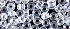 0250 SEED BEADS 6/0 CRYSTAL AB*