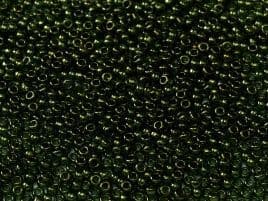 0306 SEED BEADS 11/0 OLIVE GREEN GOLD LUST