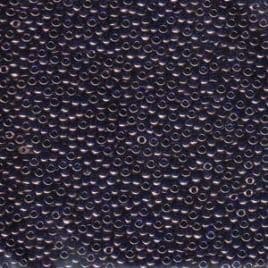 0308 SEED BEADS 11/0 SAPPHIRE GOLD LUSTER*