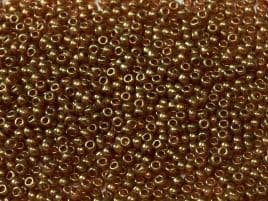 0311 SEED BEADS 11/0 TOPAZ GOLD LUSTER*
