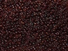 0313 SEED BEADS 11/0 CRANBERRY GOLD LUSTER*