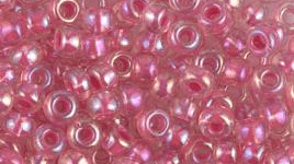 0355 SEED BEADS 6/0 HOT PINK LINED