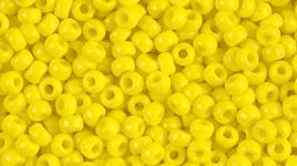 0404 SEED BEADS 15/0 OPAQUE YELLOW*