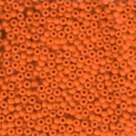 0406 SEED BEADS 8/0 OPAQUE ORANGE*